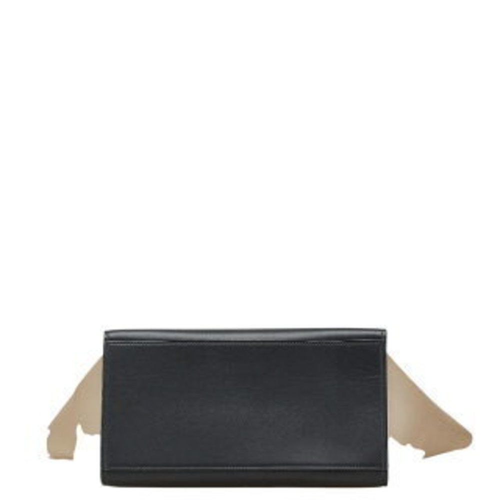 Celine Trapeze Python Shoulder Bag Black Red Beig… - image 3